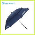 Parapluie promotionnel fait sur commande de golf de fibre de verre de double d&#39;auvent de 30 pouces